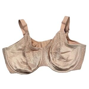 Wacoal Bra 38G Back Appeal Style 855303 Underwire Bra Beige Stretch Strap